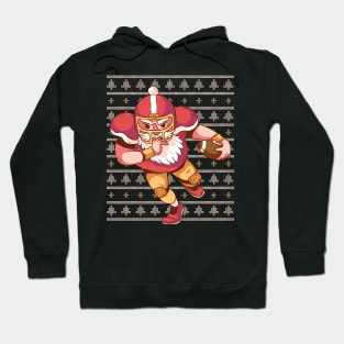 Father Christmas Playing football Hoodie